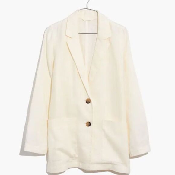 Madewell Linen Dorset Blazer Size XS - Picture 6 of 12